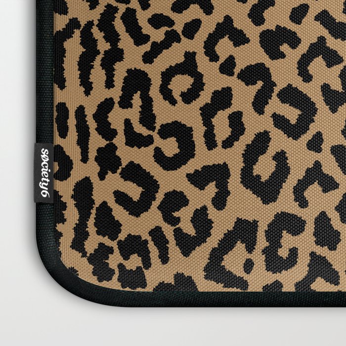 2000s leopard-black on tan Laptop Sleeve Gallery Image 3
