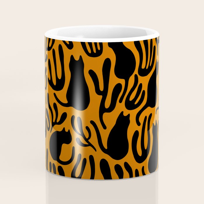 Pattern Cat 02a Autumn Coffee Mug Gallery Image 4
