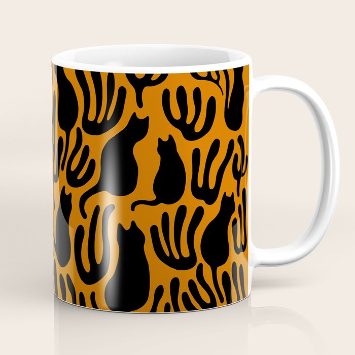 Pattern Cat 02a Autumn Coffee Mug Gallery Image 1