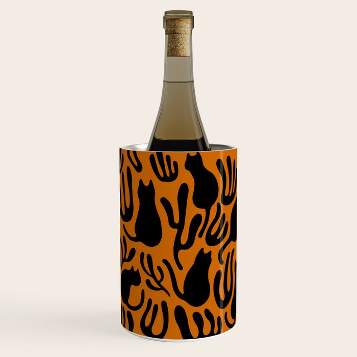 Pattern Cat 02a Autumn Wine Chiller Gallery Image 1