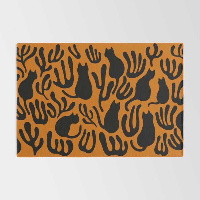 Pattern Cat 02a Autumn Rug Gallery Image 2