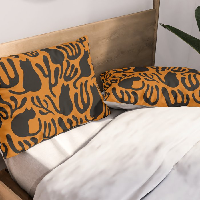 Pattern Cat 02a Autumn Pillow Sham Gallery Image 2