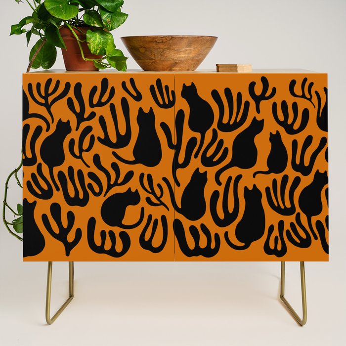 Pattern Cat 02a Autumn Credenza Gallery Image 1