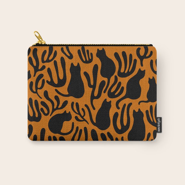 Pattern Cat 02a Autumn Carry All Pouch Gallery Image 1