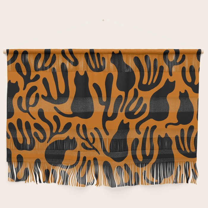 Pattern Cat 02a Autumn Wall Hanging Gallery Image 1