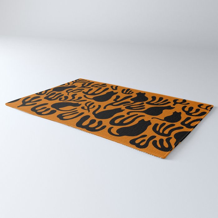 Pattern Cat 02a Autumn Rug Gallery Image 3