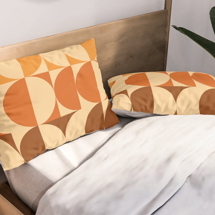 Vintage Geometric 03A Pillow Sham Gallery Image 2