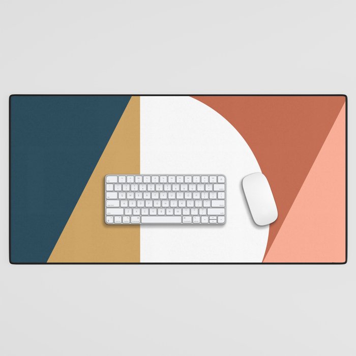 Mid Century Modern Sunset Nº1 Desk Mat Gallery Image 1