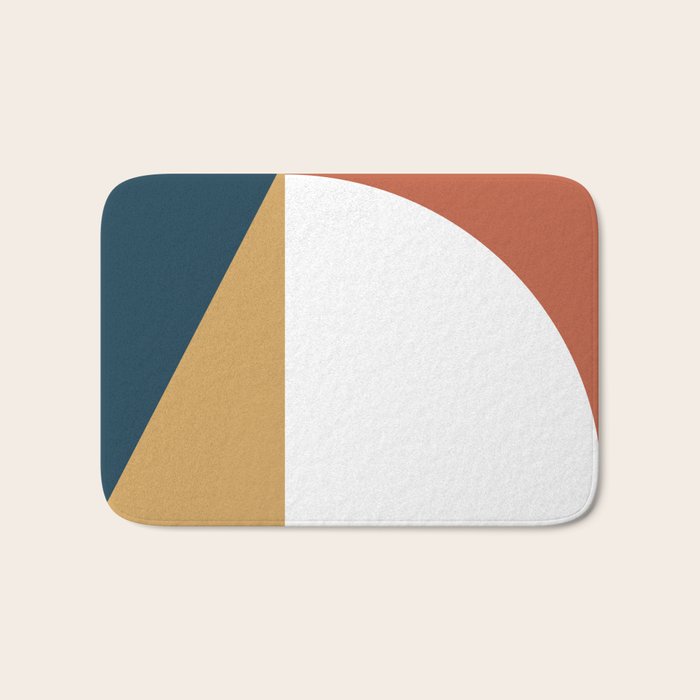 Mid Century Modern Sunset Nº1 Bath Mat Gallery Image 1