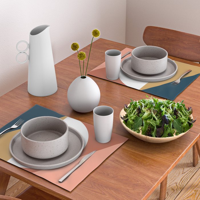 Mid Century Modern Sunset Nº1 Placemat Gallery Image 2
