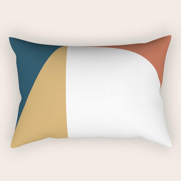 Mid Century Modern Sunset Nº1 Rectangular Pillow Gallery Image 1