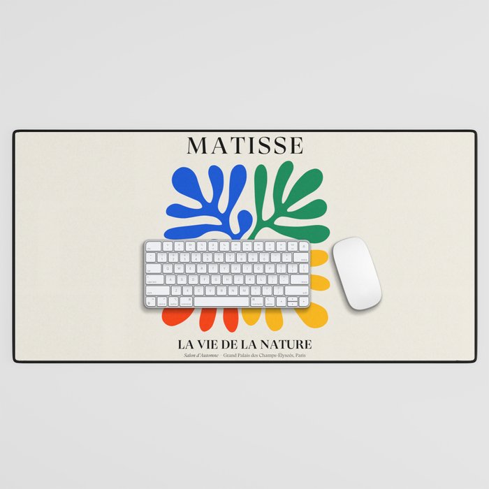 Nature Leaf Cutouts II: Day Edition | Mid-Century Henri Matisse Series Desk Mat Gallery Image 1