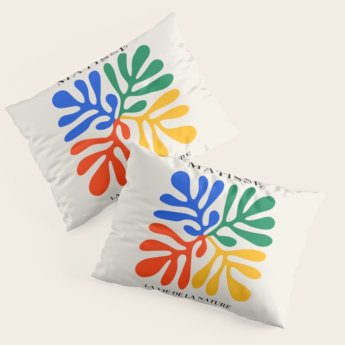 Nature Leaf Cutouts II: Day Edition | Mid-Century Henri Matisse Series Pillow Sham Gallery Image 3
