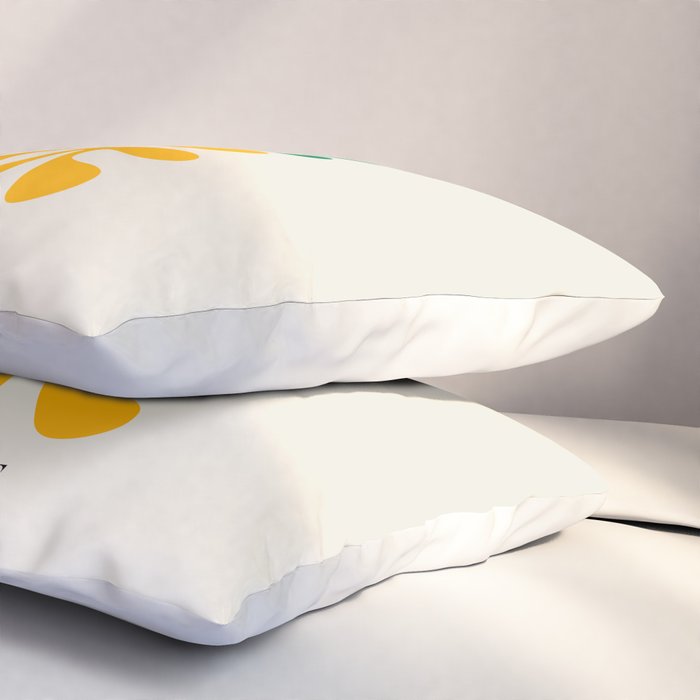Nature Leaf Cutouts II: Day Edition | Mid-Century Henri Matisse Series Pillow Sham Gallery Image 3