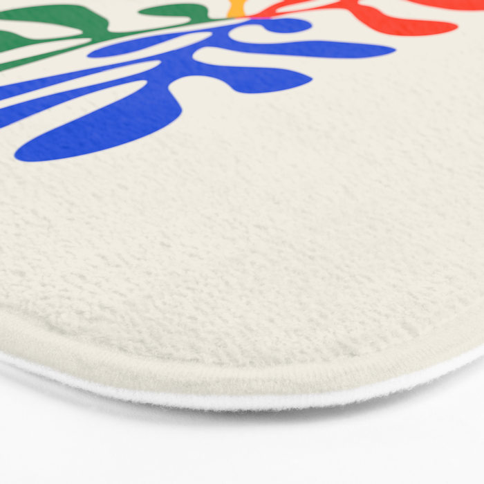 Nature Leaf Cutouts II: Day Edition | Mid-Century Henri Matisse Series Bath Mat Gallery Image 3