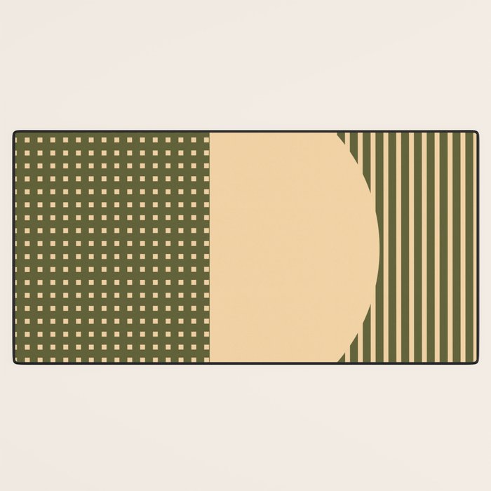 Geometric Spring Abstract - Pantone Warm color Desk Mat Gallery Image 3