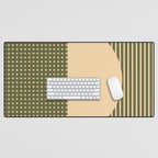 Geometric Spring Abstract - Pantone Warm color Desk Mat Gallery Image 1