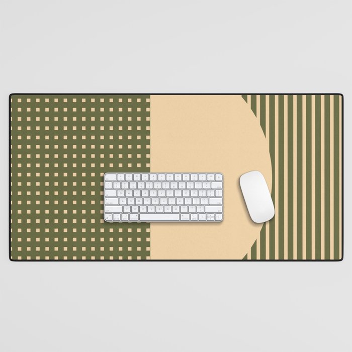Geometric Spring Abstract - Pantone Warm color Desk Mat Gallery Image 1