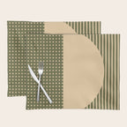 Geometric Spring Abstract - Pantone Warm color Placemat Gallery Image 1