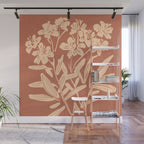 Minimalist Flowers 2 Wall Mural Gallery Image 1