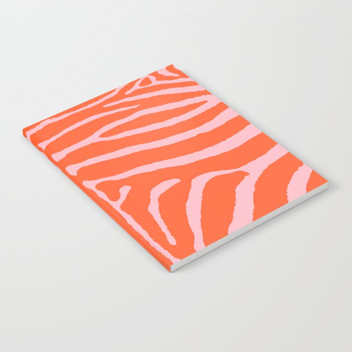 Zebra Orange and Pink 241 Notebook Gallery Image 2