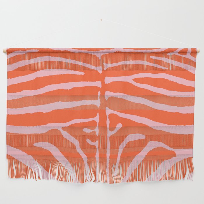 Zebra Orange and Pink 241 Wall Hanging Gallery Image 1