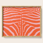 Zebra Orange and Pink 241 Serving Tray Gallery Image 1