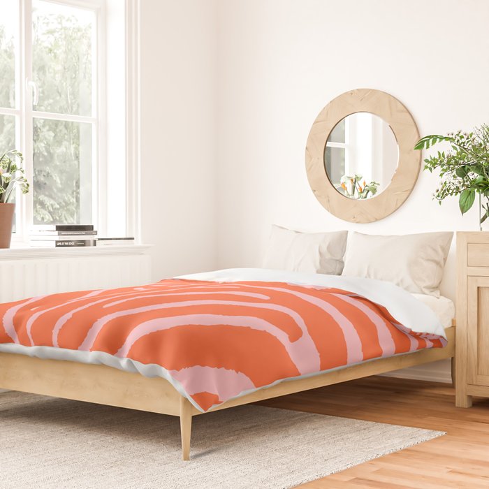 Zebra Orange and Pink 241 Duvet Cover Gallery Image 2