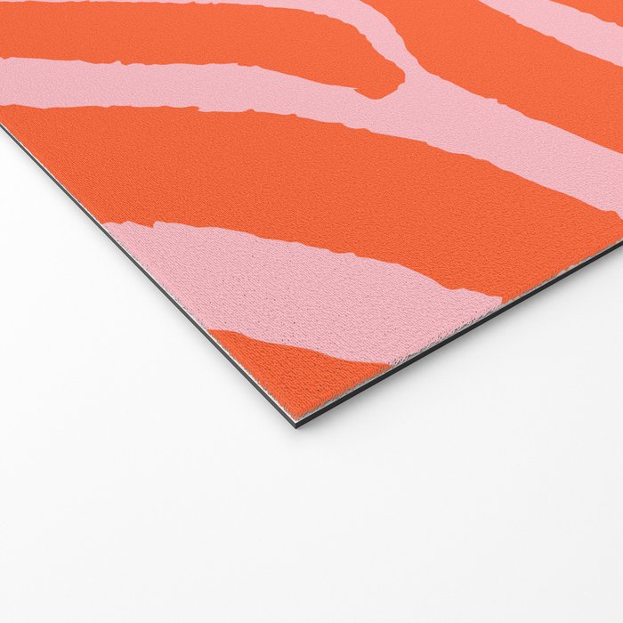 Zebra Orange and Pink 241 Welcome Mat Gallery Image 2