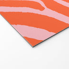 Zebra Orange and Pink 241 Welcome Mat Gallery Image 2