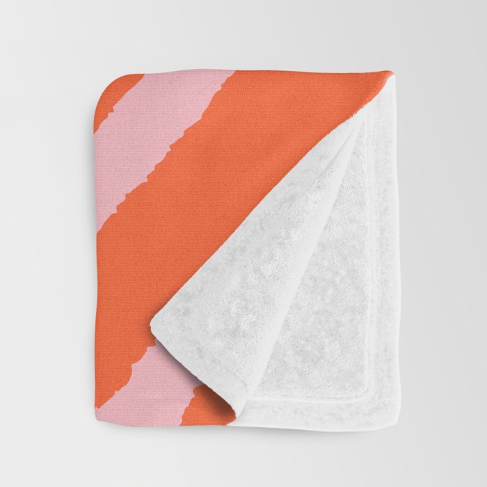 Zebra Orange and Pink 241 Throw Blanket Gallery Image 3