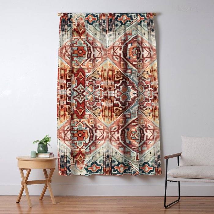 Aesthetic Boho Eclectic Window Curtain Gallery Image 1