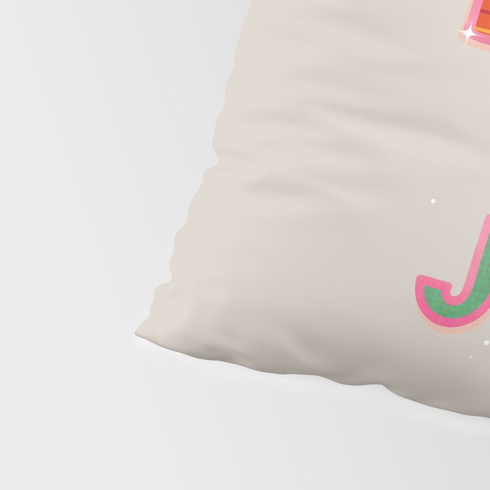 LOVE & JOY Festive Letters Pillow Sham Gallery Image 4