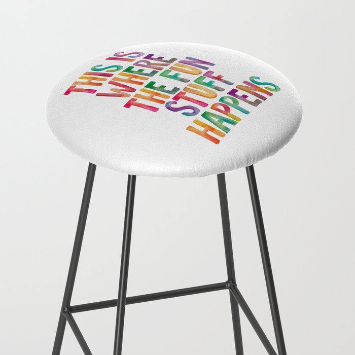 This is Where The Fun Stuff Happens Stool Gallery Image 2