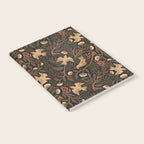 Secret Garden Spring Birds - Forest Green Notebook Gallery Image 2