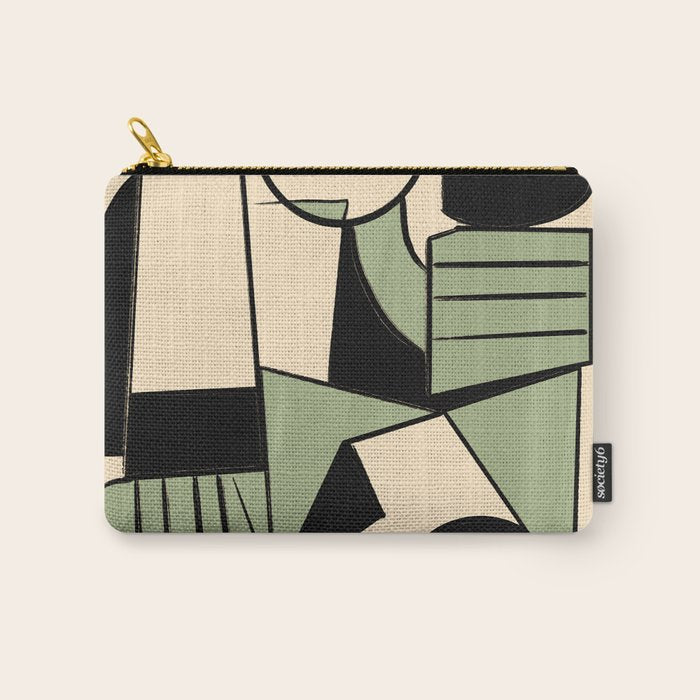 Abstract Line Shapes 11 Carry All Pouch Gallery Image 1