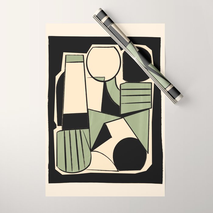 Abstract Line Shapes 11 Wrapping Paper Gallery Image 1