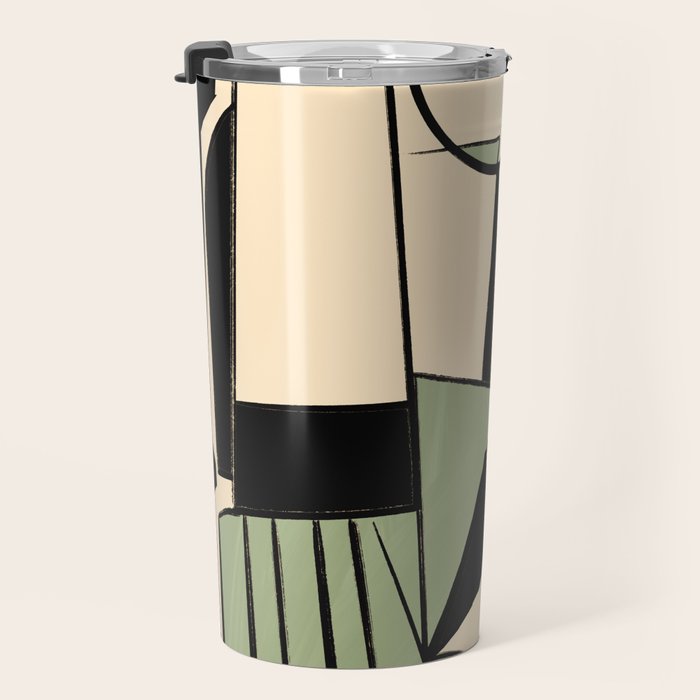 Abstract Line Shapes 11 Travel Mug Gallery Image 3