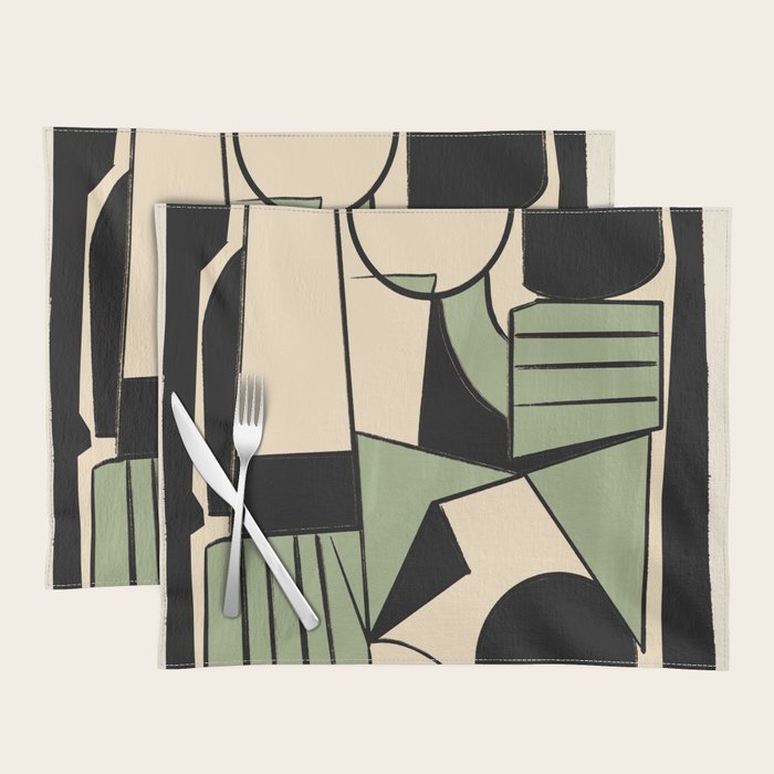 Abstract Line Shapes 11 Placemat Gallery Image 1