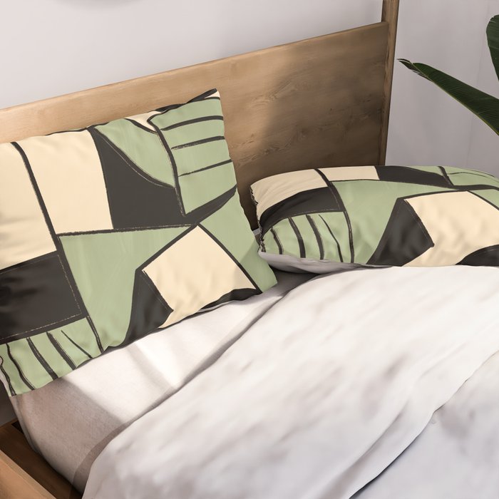 Abstract Line Shapes 11 Pillow Sham Gallery Image 2
