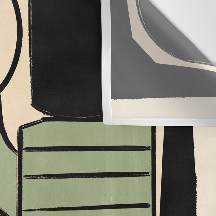 Abstract Line Shapes 11 Wall Tapestry Gallery Image 3