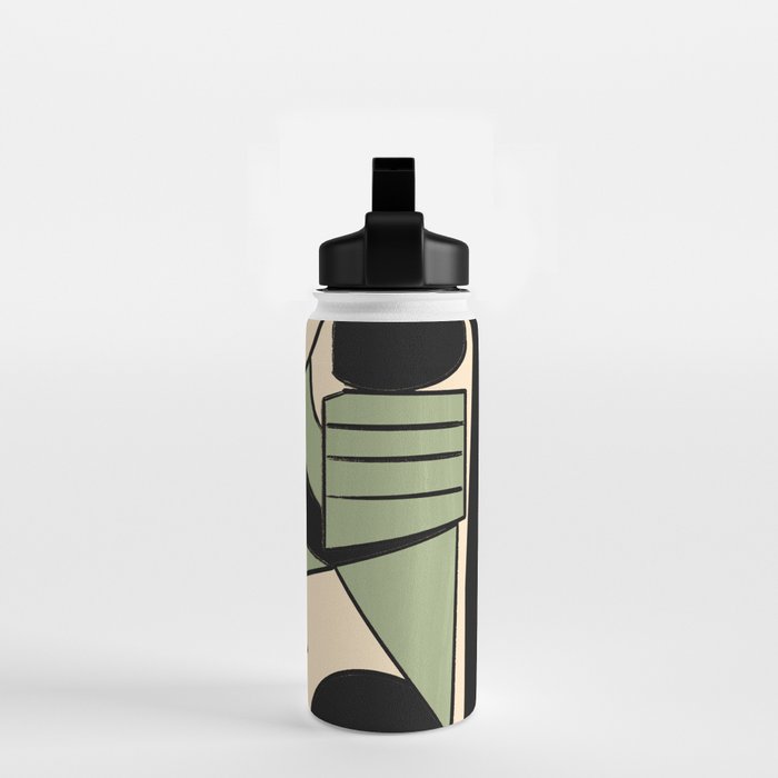 Abstract Line Shapes 11 Water Bottle Gallery Image 2