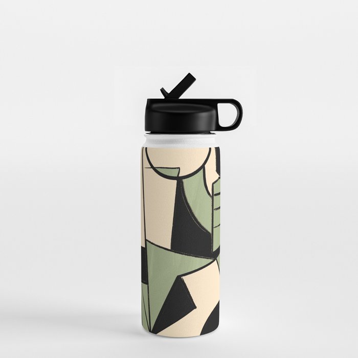 Abstract Line Shapes 11 Water Bottle Gallery Image 1
