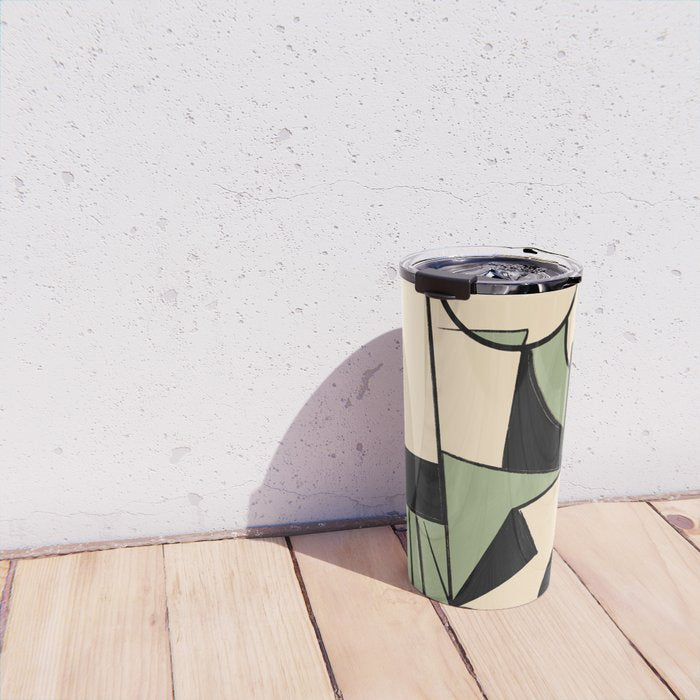 Abstract Line Shapes 11 Travel Mug Gallery Image 4
