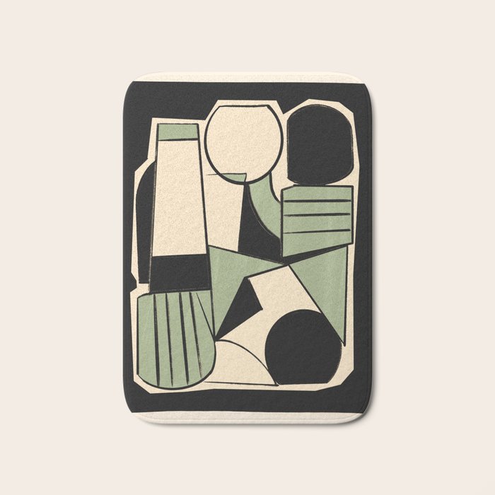 Abstract Line Shapes 11 Bath Mat Gallery Image 1