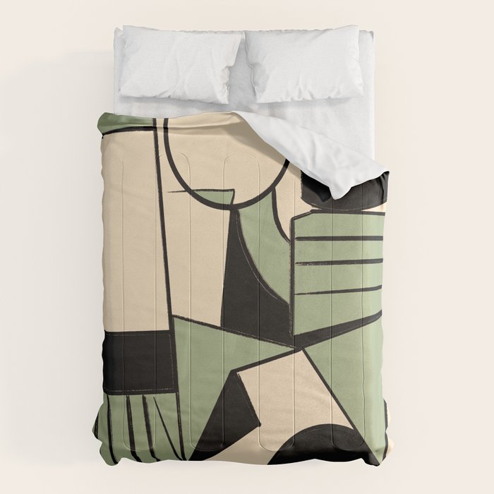 Abstract Line Shapes 11 Comforter Gallery Image 1