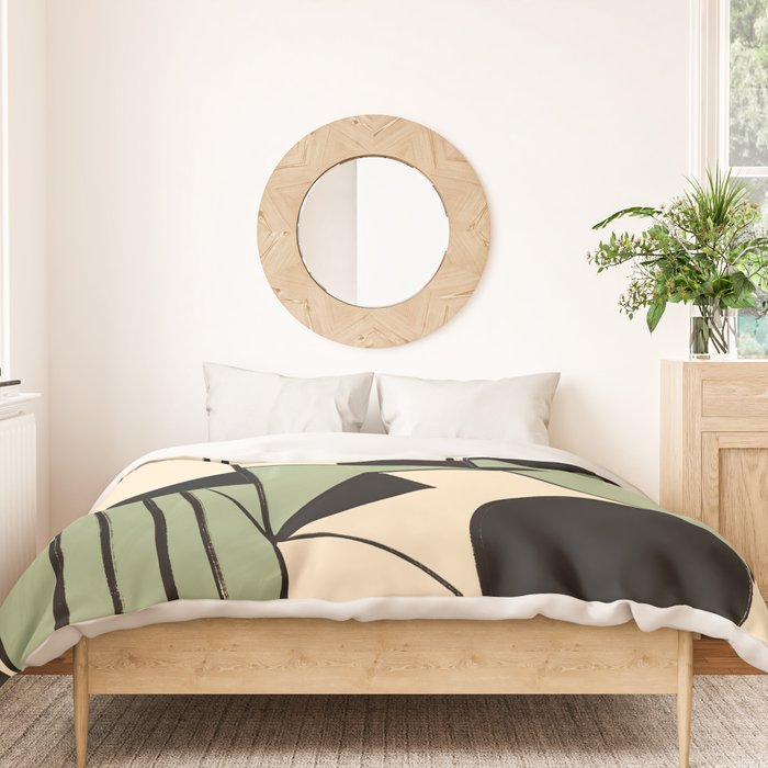 Abstract Line Shapes 11 Duvet Cover Gallery Image 3