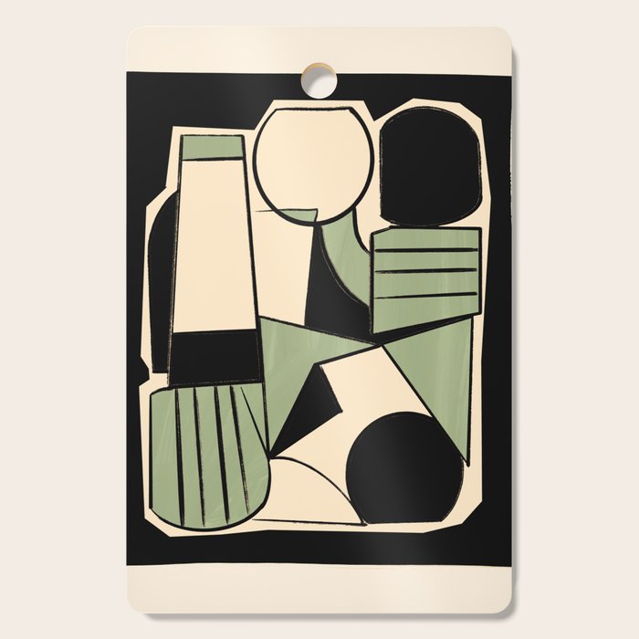 Abstract Line Shapes 11 Cutting Board Gallery Image 1
