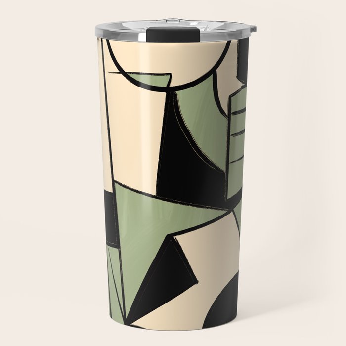 Abstract Line Shapes 11 Travel Mug Gallery Image 1