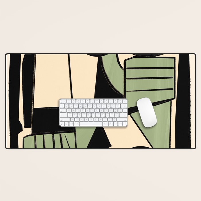 Abstract Line Shapes 11 Desk Mat Gallery Image 1